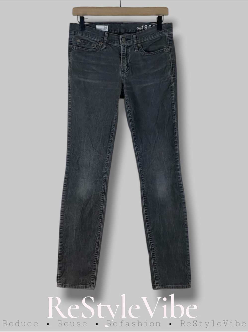 GAP Women’s Size 26R 26 Regular Corduroy Pants Always Skinny Fit Style Stretch